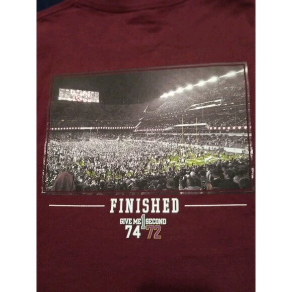 Texas A&M University Mens T-Shirt L Maroon A &H  Brand BTHO‎ LSU Sports I18 - Picture 5 of 5